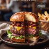 Juicy Burger with Sweet & Smoky Bacon Jam