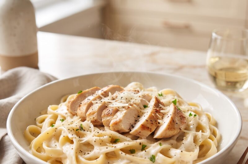 Creamy Chicken Alfredo Pasta