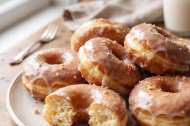 🍩 American Glazed Donuts — Soft, Fluffy & Perfectly Sweet