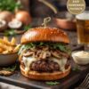 Mushroom Swiss Burger Recipe: Juicy Beef, Sautéed Mushrooms & Melted Swiss Cheese