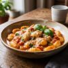 15-minute one-pot creamy tomato basil gnocchi with Parmesan and fresh basil