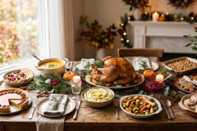 100 easy seasonal recipes for fall Thanksgiving Christmas and winter featuring festive desserts dinners sides and appetizers