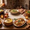 7 cozy fall dinners including gnocchi, soup, chicken, salmon, chili, orzo, and pumpkin curry
