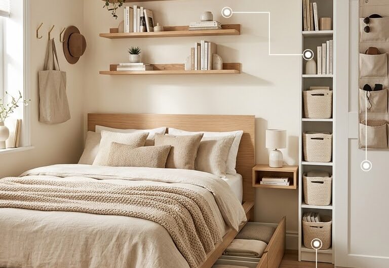 15 Genius Storage Hacks for Small Bedrooms That Actually Save Space