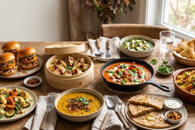 10 global comfort food recipes with crispy, creamy and spiced vegetarian dishes