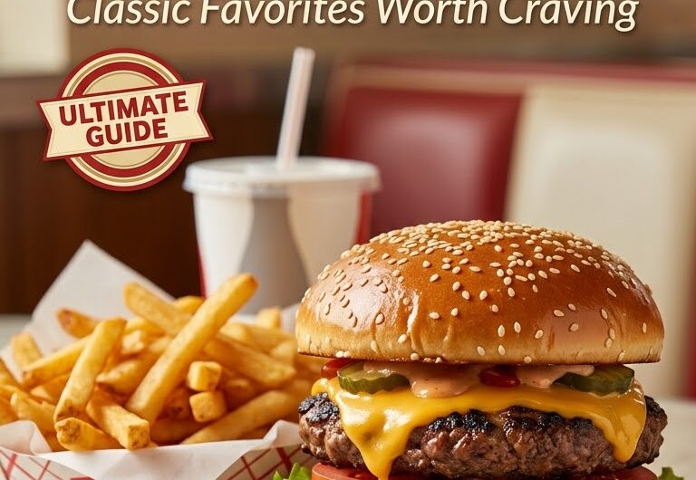American Fast Food & Burgers: Classic Favorites, Toppings, and Recipes