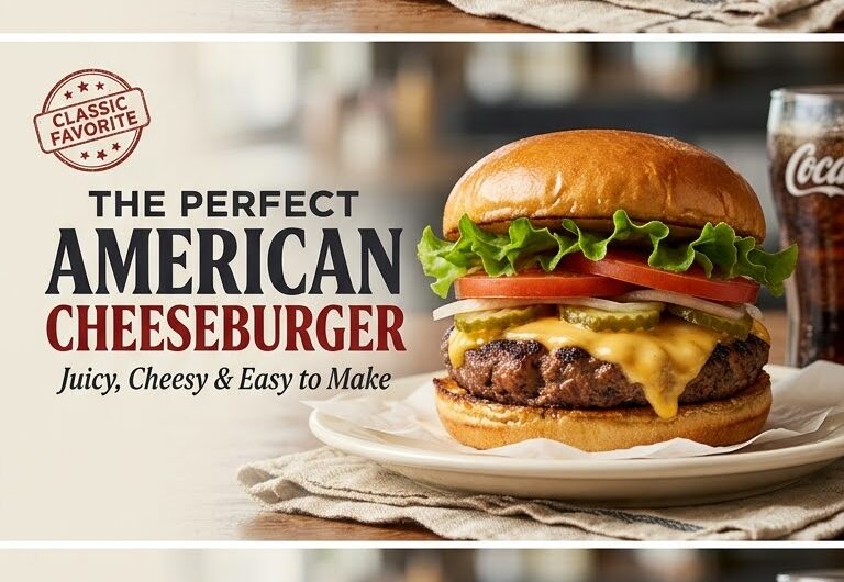 American Cheeseburger Recipe – Secret Tips for a Juicy, Restaurant-Style Burger 🍔